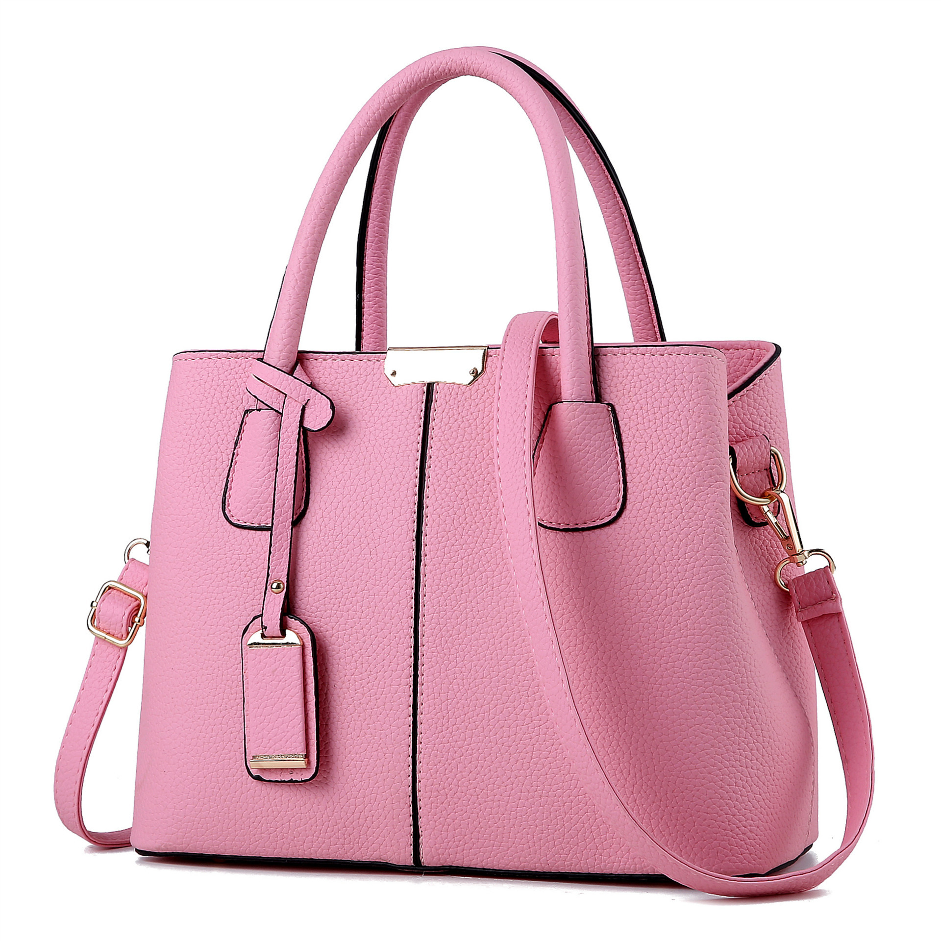 2025 Korean Version New Women's Bag Simple Fashion Handbag Trendy Shoulder Bag Light Luxury Crossbody Large Bag One Piece Dropshipping
